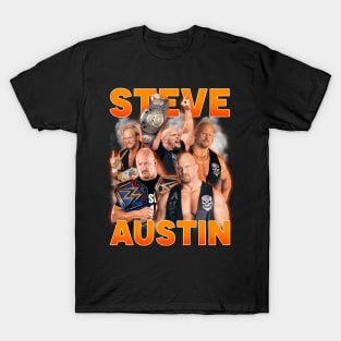 VINTAGE BOOTLEG STEVE AUSTIN 90S STYLE T-Shirt